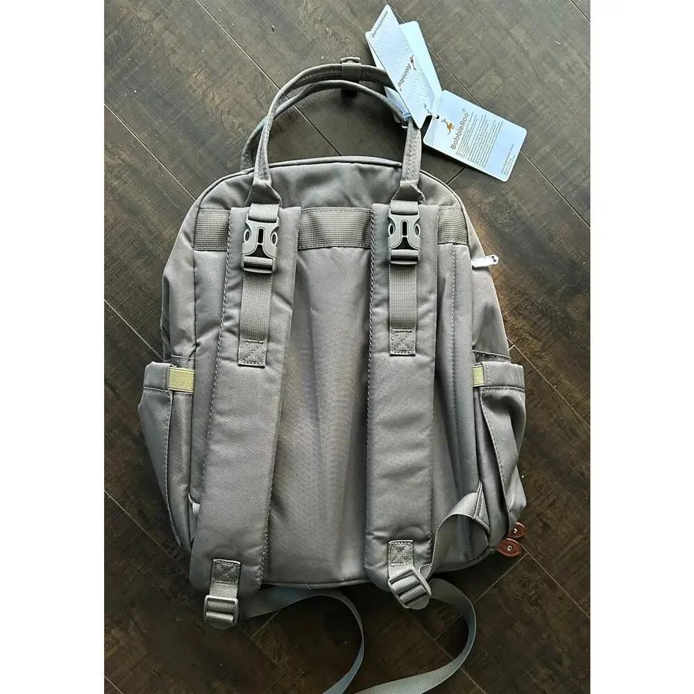NWT! BabbleRoo Diaper Bag Khaki Backpack Multi Function Travel Tote